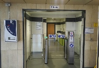 Coin Operted speed gate Evolve Middlesbrough bus station