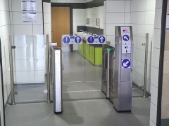 Middlesbrough Bus Station coin opereted speed gate